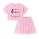 تاپ-دامن-دخترانه-برند-Little-Maven-طرح-بالرین-Love-to-Dance-مناسب-۱۸-ماه-تا-۸-سال.webp