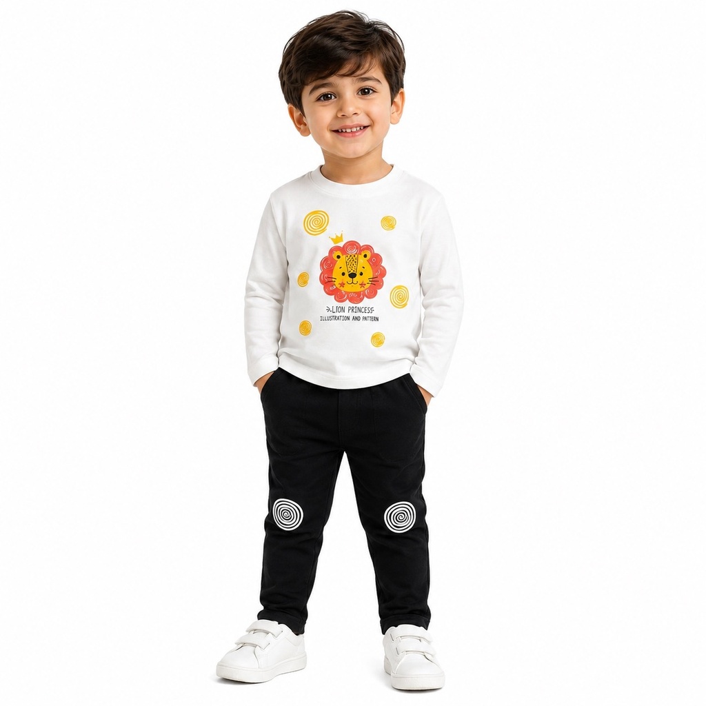 ست بلوز شلوار بچه گانه LION(مناسب 1 تا 5 سال)