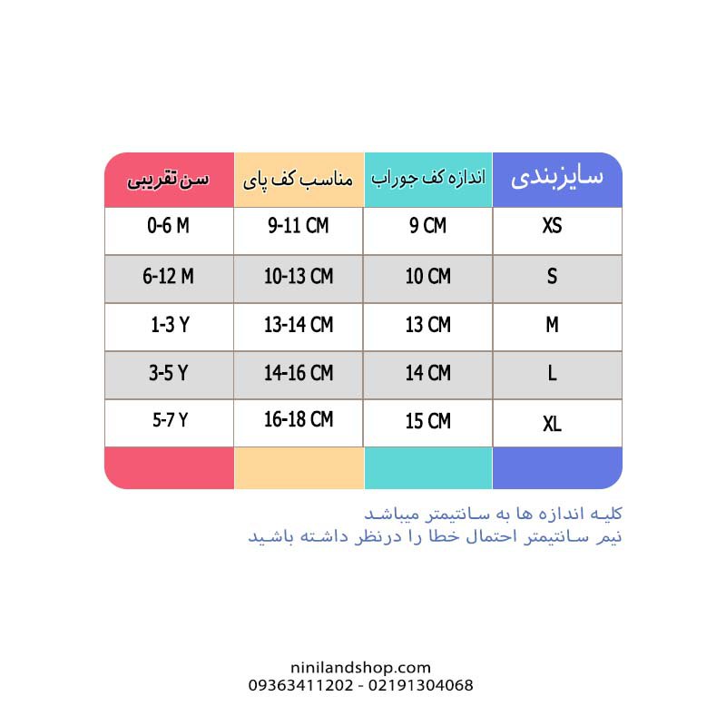 جوراب بچگانه ضد لغزش طرح هویج (مناسب کودکان ۳ ماه تا ۳ سال)